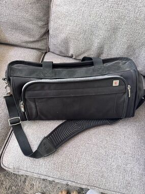 Victorinox Black Duffel with Light Gray Trim